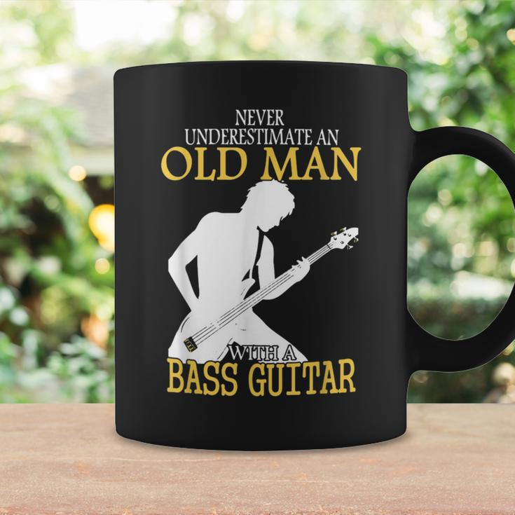 Never Underestimate An Old Man With A Bassio Guitar Coffee Mug Gifts ideas