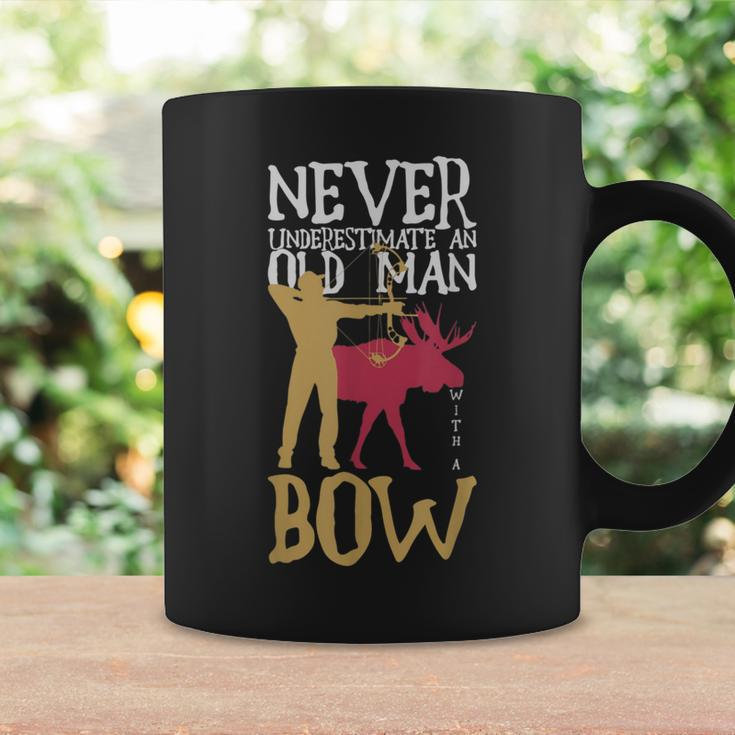 Never Underestimate An Old Man With A Bow Hunting Coffee Mug Gifts ideas