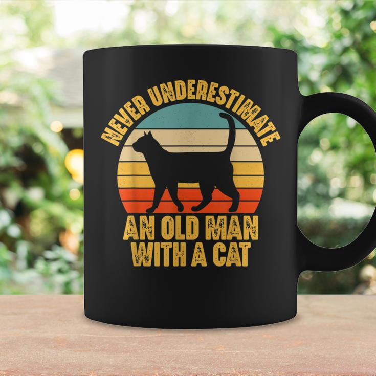 Never Underestimate An Old Man With A Cat Lover Coffee Mug Gifts ideas