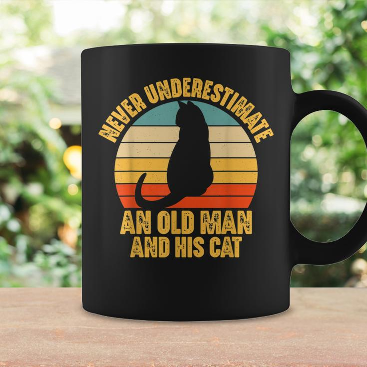 Never Underestimate An Old Man And His Cat Lover Coffee Mug Gifts ideas