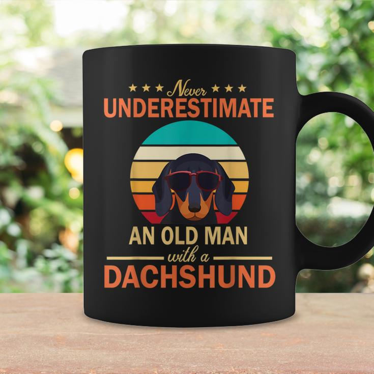 Never Underestimate An Old Man With A Dachshund Dogs Father Coffee Mug Gifts ideas