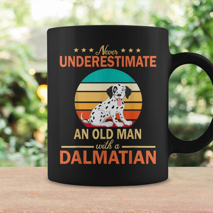 Never Underestimate An Old Man With A Dalmatian Dogs Father Coffee Mug Gifts ideas