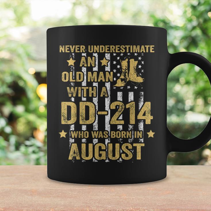 Never Underestimate An Old Man With A Dd-214 August Birthday Coffee Mug Gifts ideas