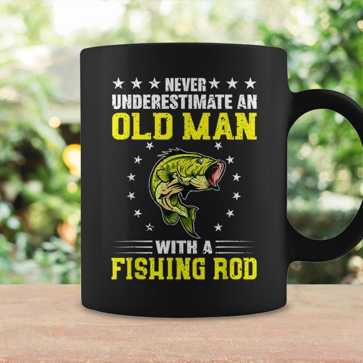 Never Underestimate An Old Man With Fishing Rod Coffee Mug Gifts ideas