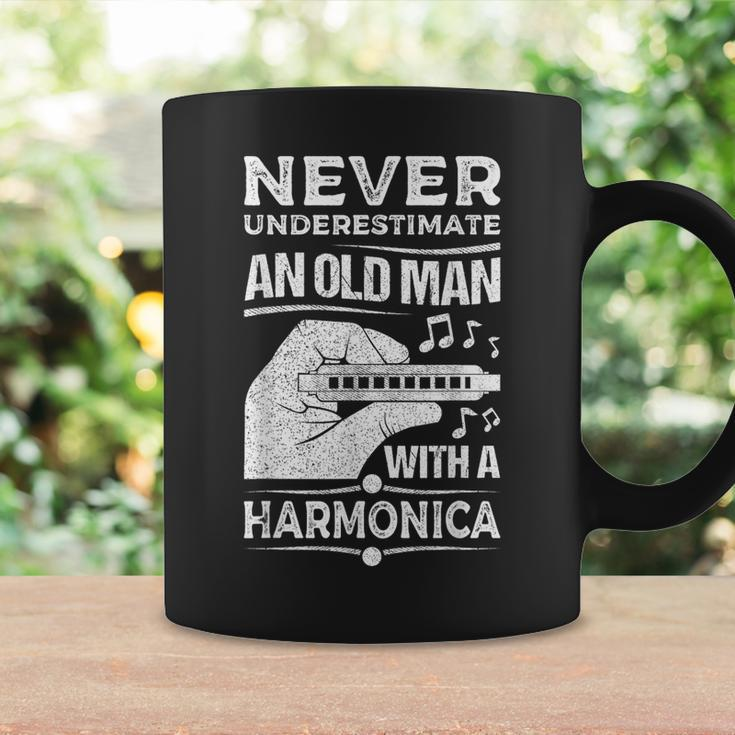 Never Underestimate An Old Man Harmonicist Harmonica Player Coffee Mug Gifts ideas