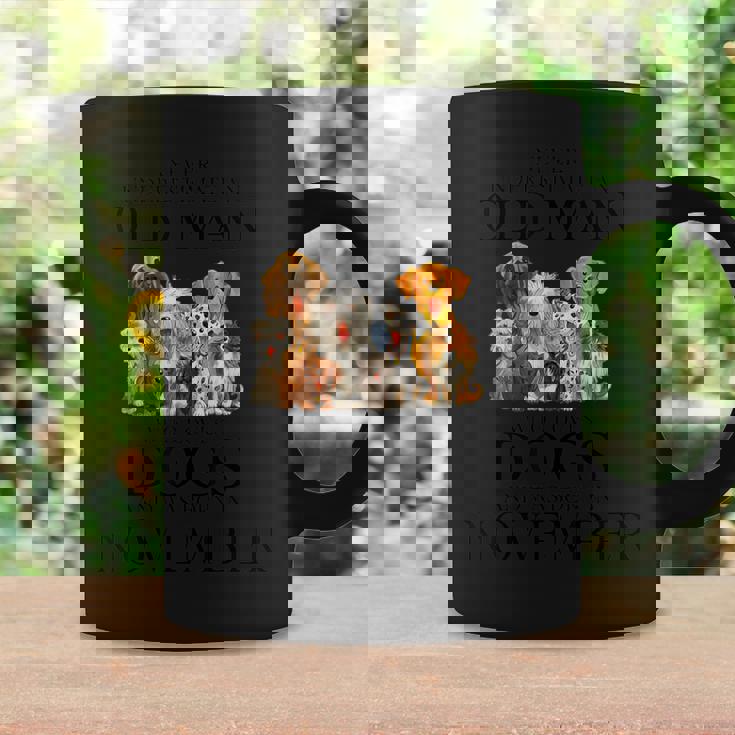 Never Underestimate An Old Man Who Loves Dogs In November Coffee Mug Gifts ideas
