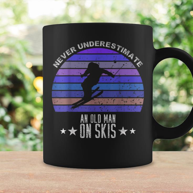 Never Underestimate An Old Man On Skis Skier Coffee Mug Gifts ideas