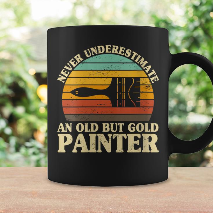Never Underestimate An Old Painter Painting Paint Decorator Coffee Mug Gifts ideas