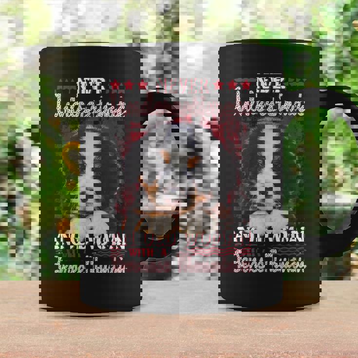 Never Underestimate An Old Woman With A Bernese Mountain Coffee Mug Gifts ideas