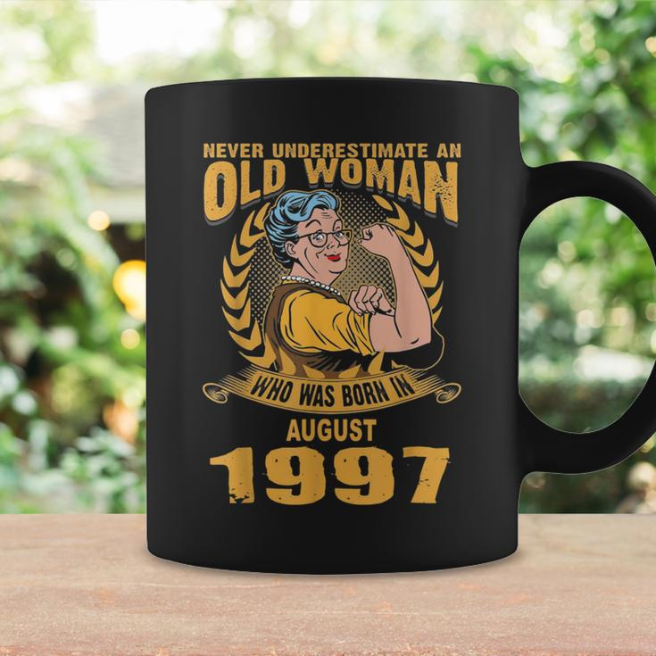 Never Underestimate Old Woman Born In August 1997 Coffee Mug Gifts ideas