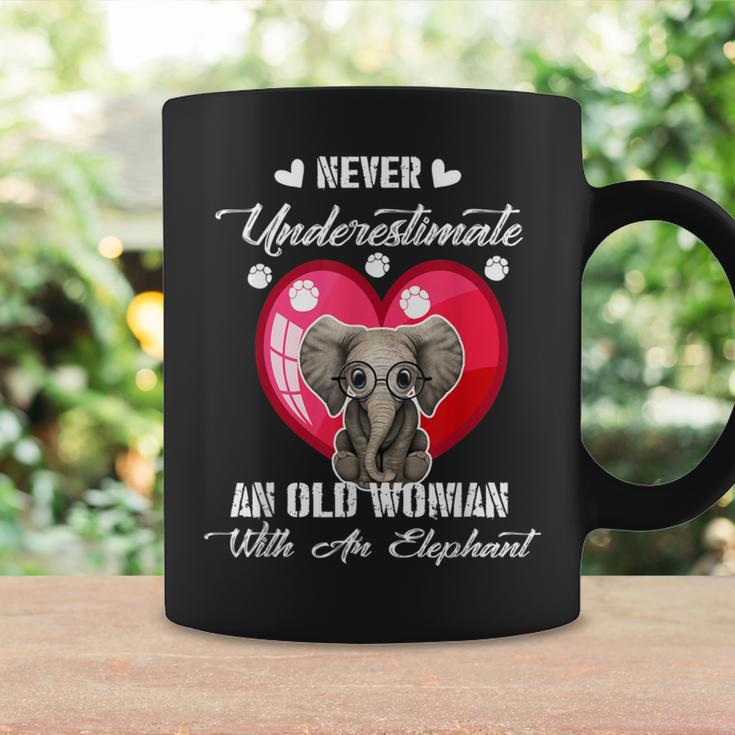 Never Underestimate An Old Woman With An Elephant Costume Coffee Mug Gifts ideas