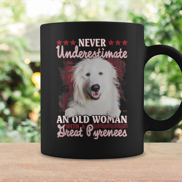 Never Underestimate An Old Woman With A Great Pyrenees Coffee Mug Gifts ideas