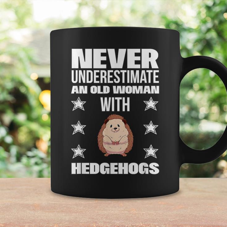 Never Underestimate An Old Woman With Hedgehogs Coffee Mug Gifts ideas