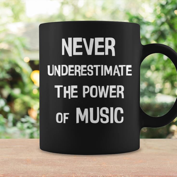 Never Underestimate The Power Of Music Saying Coffee Mug Gifts ideas