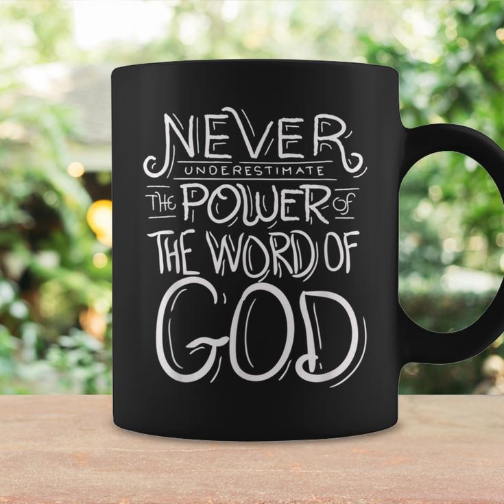 Never Underestimate The Power Of The Word Of God Bible Coffee Mug Gifts ideas