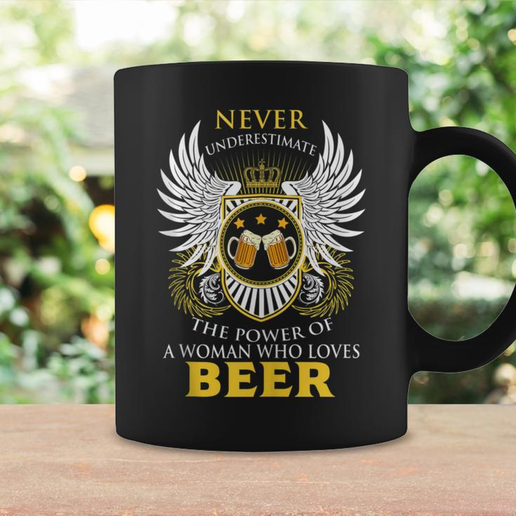 Never Underestimate A Woman Who Loves Beer Team Drinking Coffee Mug Gifts ideas