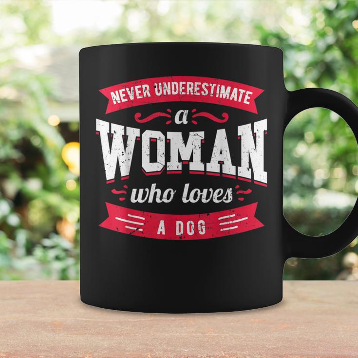 Never Underestimate A Woman Who Loves A Dog Coffee Mug Gifts ideas