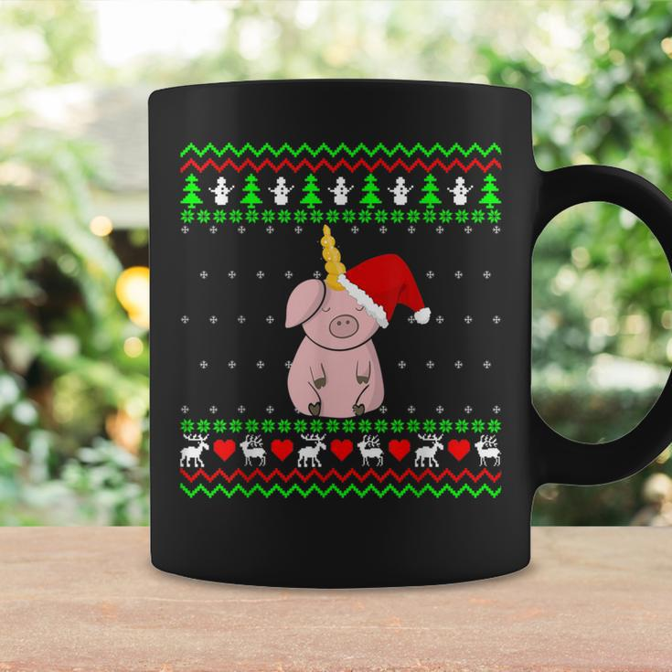 Unicorn Pig Ugly Christmas Sweater Coffee Mug Gifts ideas