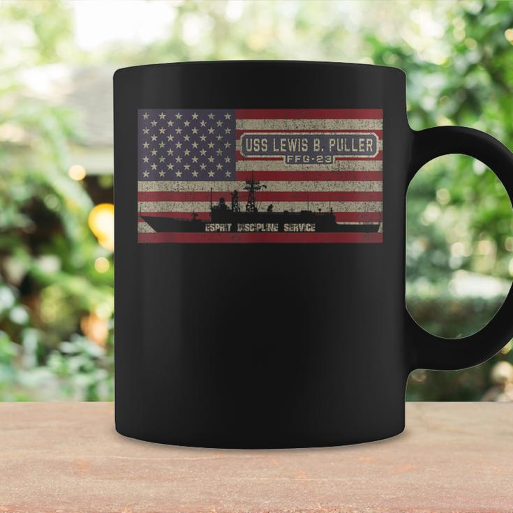 Uss Lewis B Puller Ffg-23 Frigate Ship Usa American Flag Coffee Mug Gifts ideas