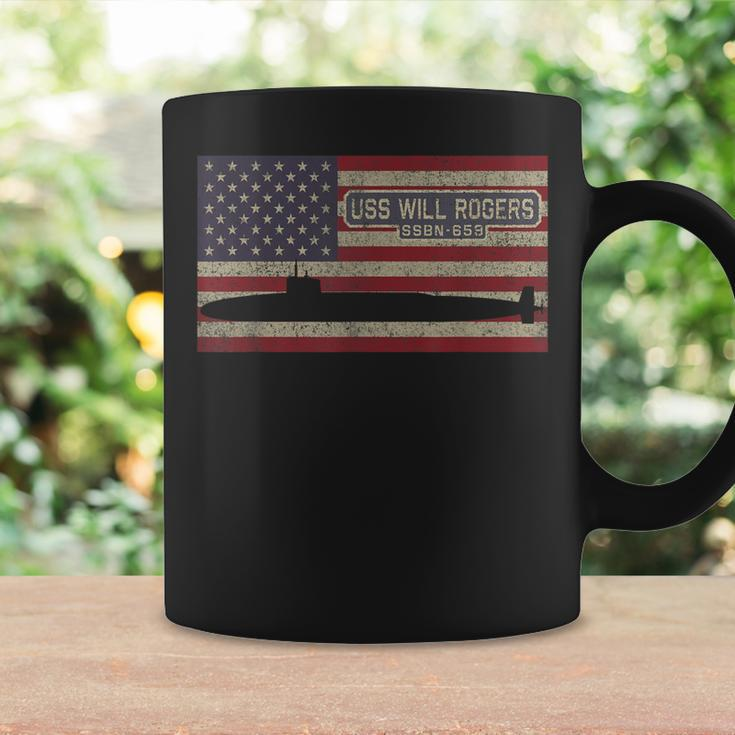 Uss Will Rogers Ssbn659 Submarine American Flag Gift Coffee Mug Gifts ideas
