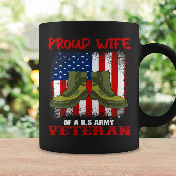 Veteran Vets Womens 4Th Of July Celebration Proud Wife Of An Army Veteran Spouse 2 Veterans Coffee Mug Gifts ideas