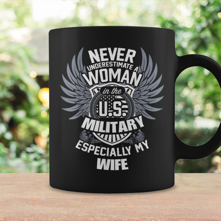 Veteran Wife Never Underestimate A Woman In The Military Coffee Mug Gifts ideas