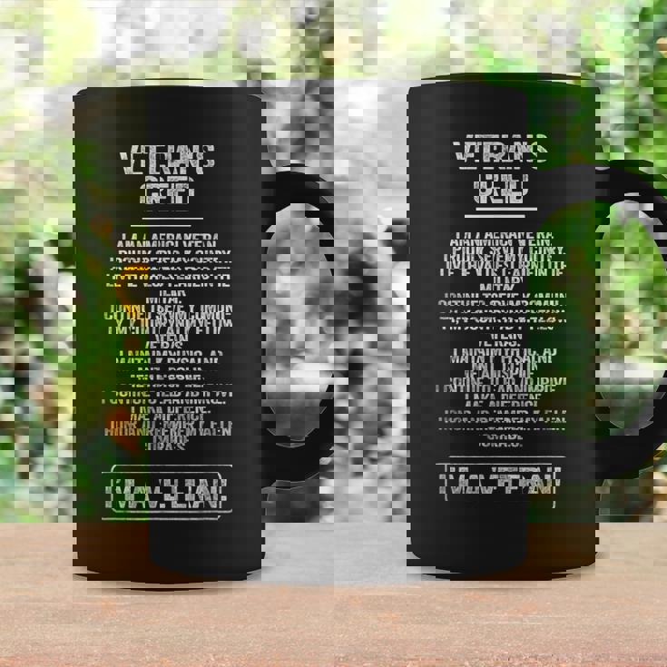 Veterans Creed I Proudly Served My Country Im A Veteran Coffee Mug Gifts ideas