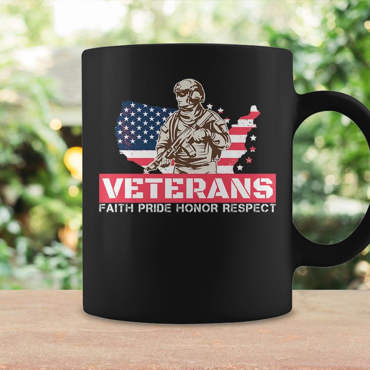 Veterans Faith Pride Honor Respect Patriotic Veteran Coffee Mug Gifts ideas