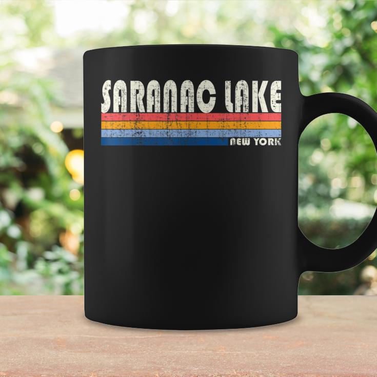 Vintage 70S 80S Style Saranac Lake Ny Coffee Mug Gifts ideas
