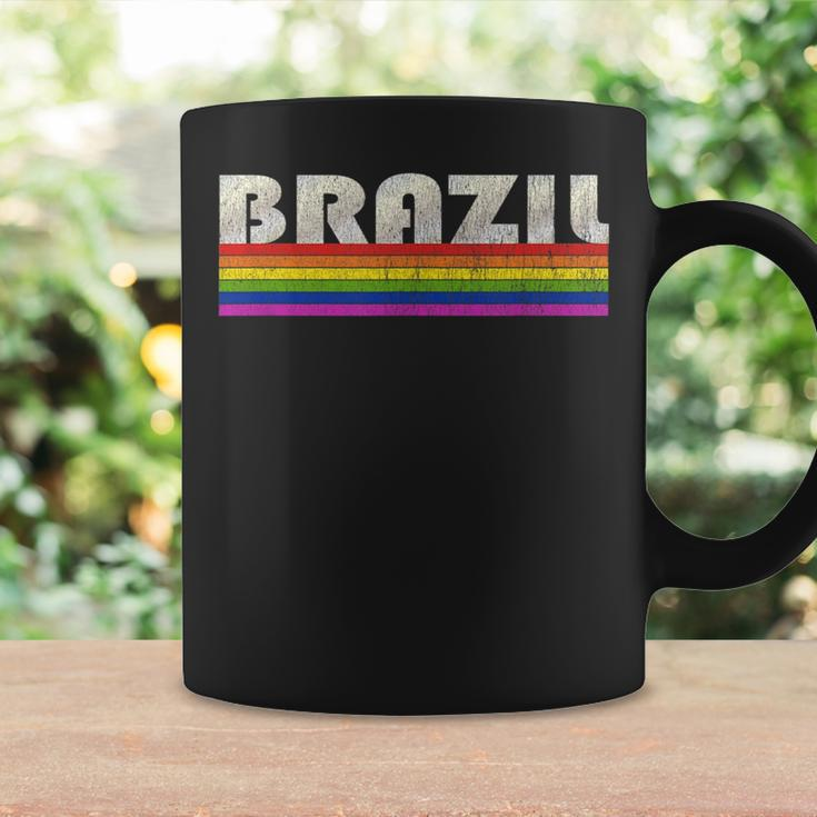 Vintage 80S Style Brazil Gay Pride Month Coffee Mug Gifts ideas