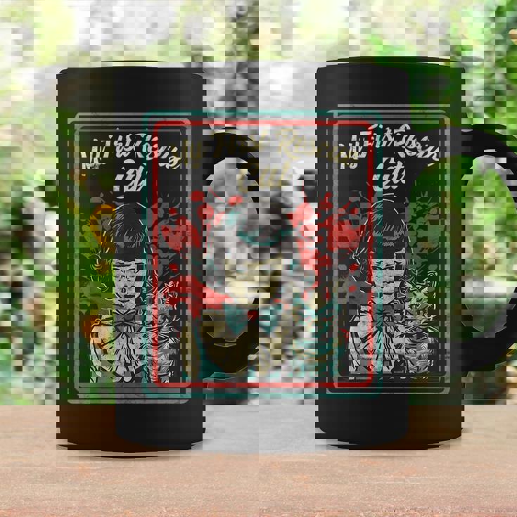 Vintage Child Game Horror Dark Humor My First Rescue Cat Dark Coffee Mug Gifts ideas