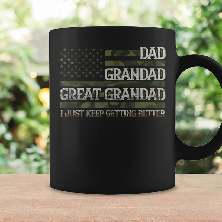 Vintage Dad Grandad Great Grandad With Us Flag Fathers Day Funny Gifts For Dad Coffee Mug Gifts ideas