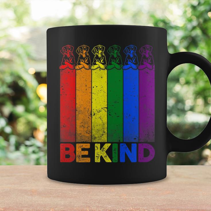 Vintage Doberman Rainbow Flag Be Kind Lgbt Pride Coffee Mug Gifts ideas
