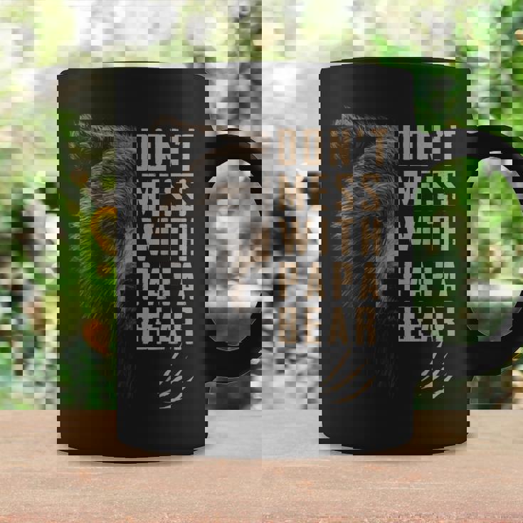 Vintage Dont Mess With Papa Bear Funny Fathers Day Coffee Mug Gifts ideas