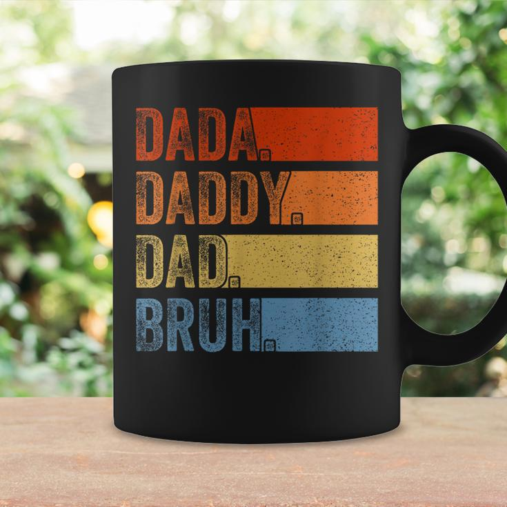 Vintage Fathers Day Dada Daddy Dad Bruh Tie Dye Coffee Mug Gifts ideas