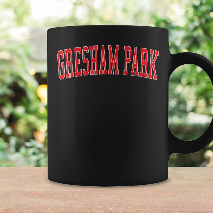 Vintage Gresham Park Ga Distressed Red Varsity Style Coffee Mug Gifts ideas
