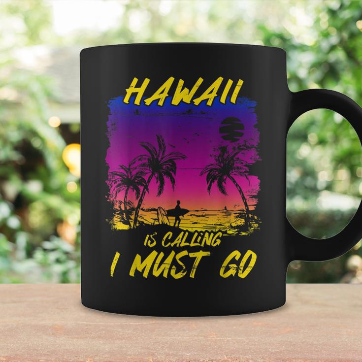 Vintage Hawaii Is Calling I Must Go Beach Vacation Family Vacation Funny Gifts Coffee Mug Gifts ideas