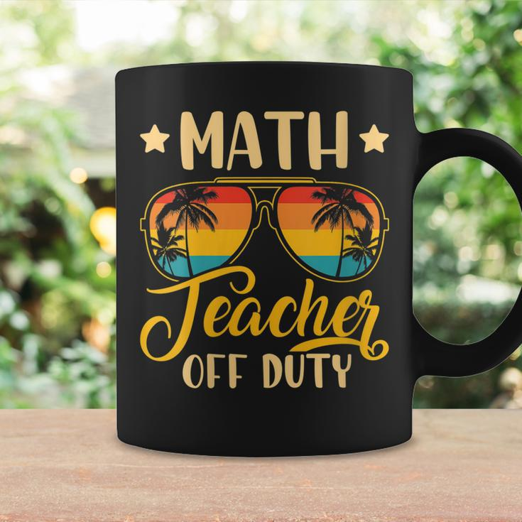 Vintage Math Teacher Off Duty Last Day Of School Summer Coffee Mug Gifts ideas