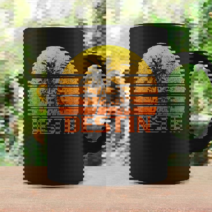 Vintage Retro Beach Vacation Destin Fl Florida Sunset Florida Gifts & Merchandise Funny Gifts Coffee Mug Gifts ideas