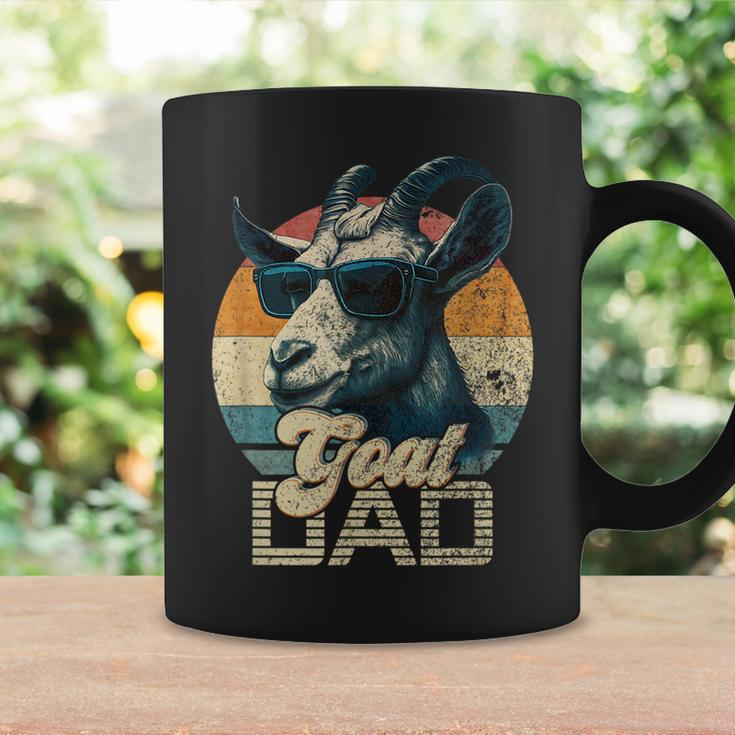 Vintage Retro Goat Dad Best Goat Daddy Funny Fathers Day Coffee Mug Gifts ideas