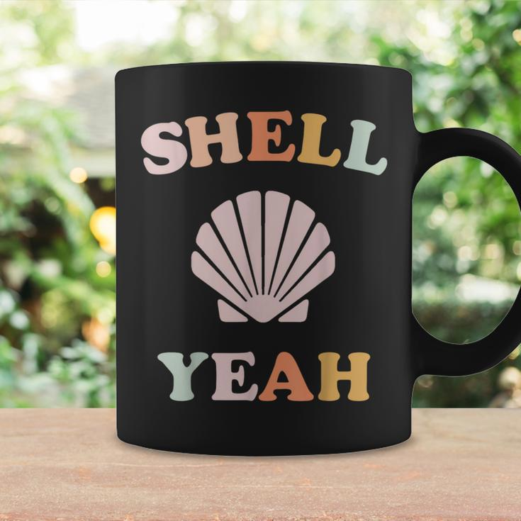 Vintage Retro Shell Yeah Beach Tropical Vacation Gifts Vacation Funny Gifts Coffee Mug Gifts ideas