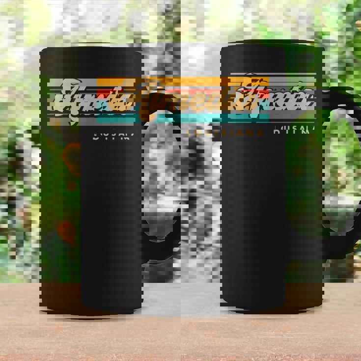 Vintage Sunset Stripes Almedia Louisiana Coffee Mug Gifts ideas