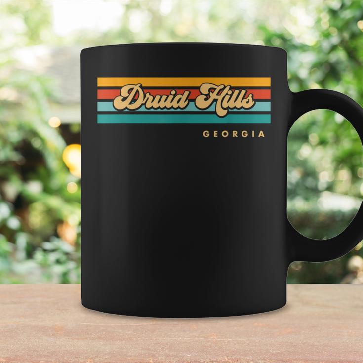 Vintage Sunset Stripes Druid Hills Georgia Coffee Mug Gifts ideas