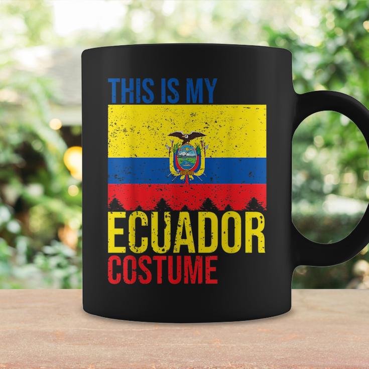 Vintage This Is My Ecuador Flag Costume For Halloween Ecuador Funny Gifts Coffee Mug Gifts ideas