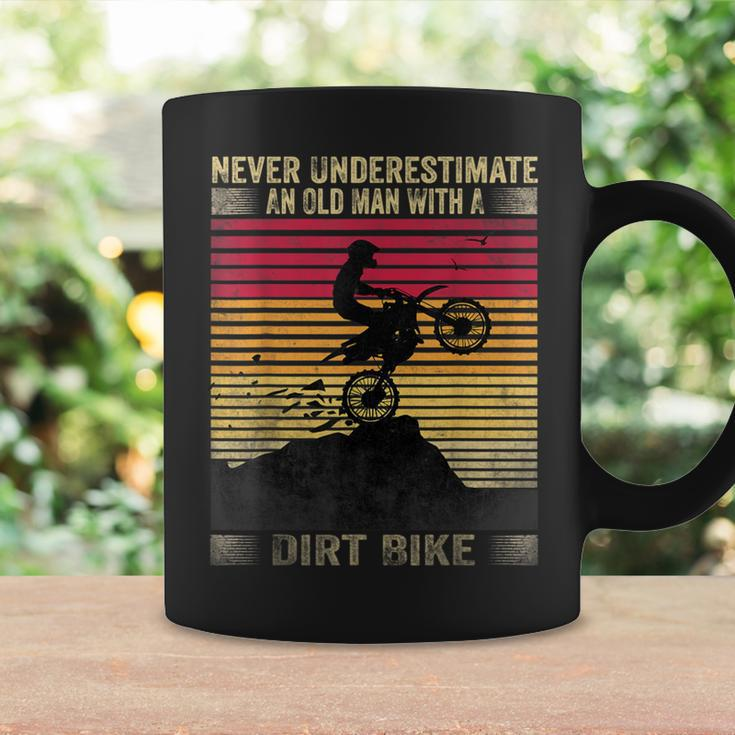 Vintage Never Underestimate An Old Man With A Dirt Bike Coffee Mug Gifts ideas