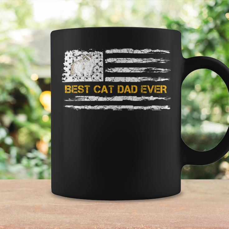 Vintage Usa American Flag Best Ragdoll Dad Ever Kitty Lover Coffee Mug Gifts ideas