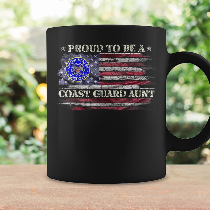 Vintage Usa American Flag Proud To Be A Us Coast Guard Aunt Usa Funny Gifts Coffee Mug Gifts ideas