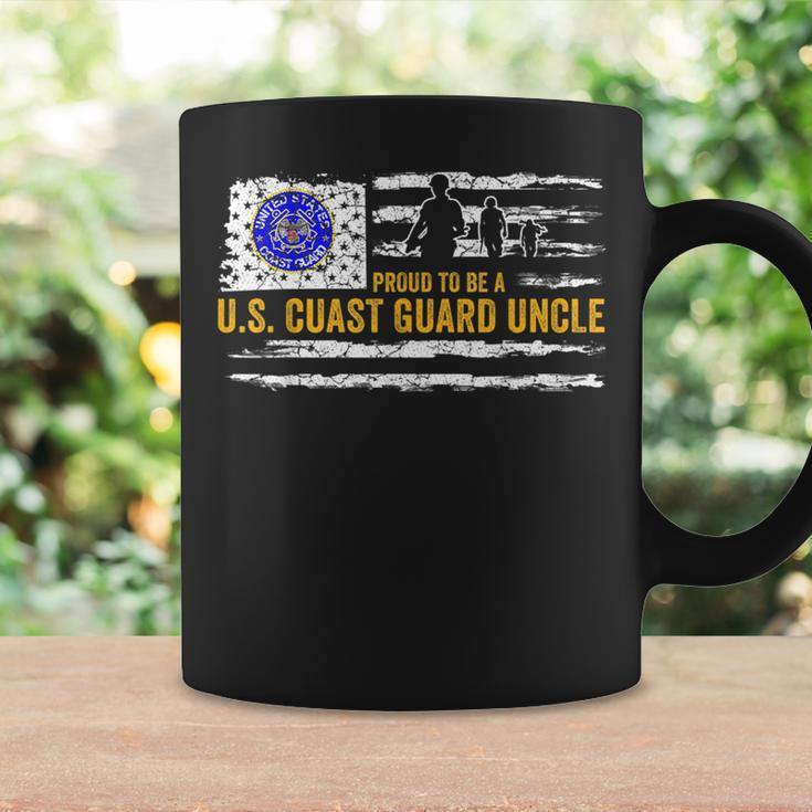 Vintage Usa American Flag Proud To Be A Us Coast Guard Uncle Funny Gifts For Uncle Coffee Mug Gifts ideas