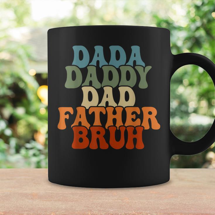 Vintageretro Fathers Day Outfit Dada Daddy Dad Father Bruh Coffee Mug Gifts ideas