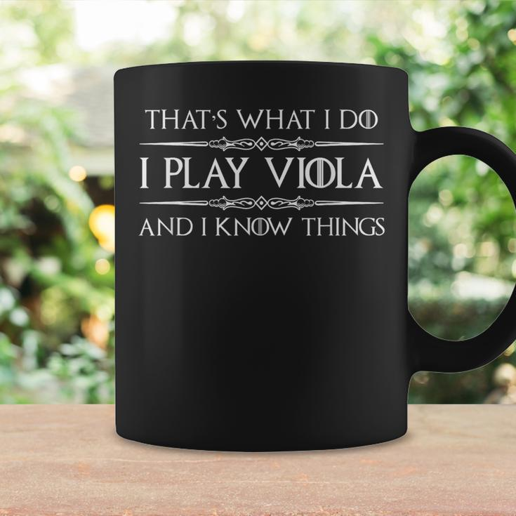 Viola Player I Play Viola & I Know Things Coffee Mug Gifts ideas